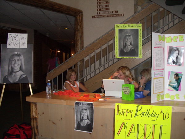 Marilyn and Mckenzie at the Tori booth at dance attack