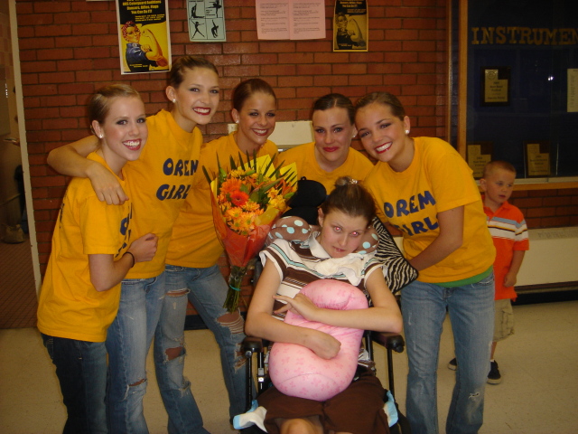 The flowers, girls and Tori at the OHS dance concert