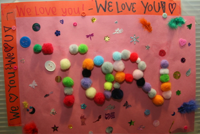 Whitney's sign for Tori Whitney's sign for Tori