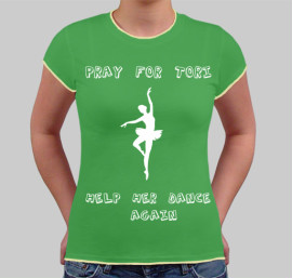Green tori shirt front Green tori shirt front