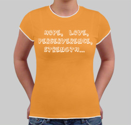 Orange tori shirt front Orange tori shirt front